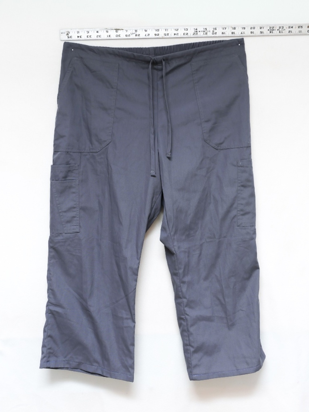 Lightly used Women's ScrubStar purple/gray scrubs with adjustable waist